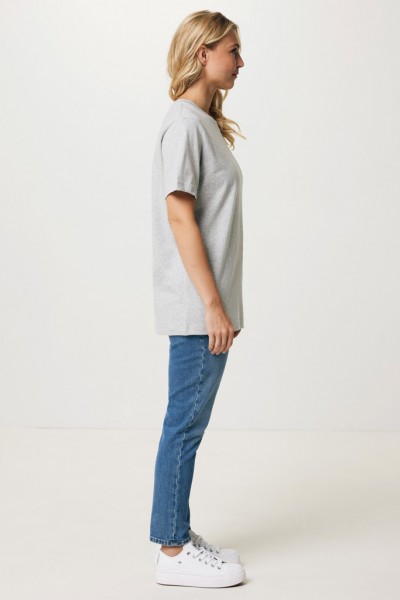 IQONIQ Kakadu relaxed T-Shirt aus recycelter Baumwolle, heather grey M