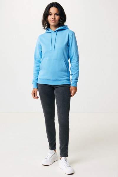 IQONIQ Jasper Hoodie aus recycelter Baumwolle, tranquil blue XXS