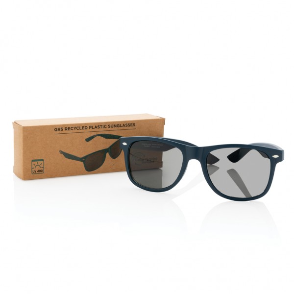 Sonnenbrille aus GRS recyceltem PC Kunststoff, navy blau