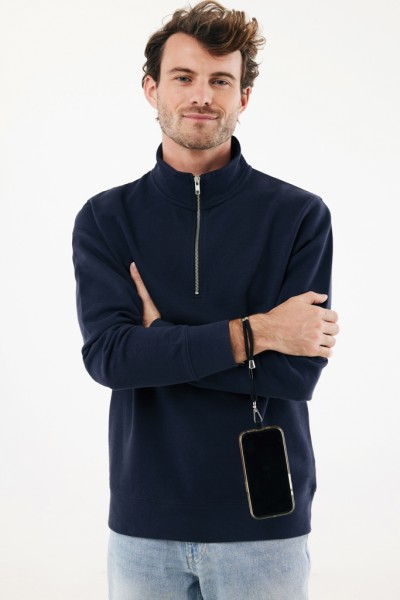 CarryLoop verstellbares Handy-Handgelenksband aus RCS rPET, schwarz