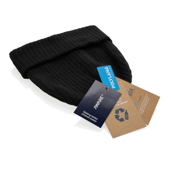Pryor AWARE™ Polylana® Beanie mit Bündchen, schwarz