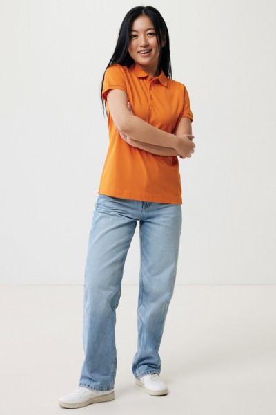 IQONIQ Yosemite Damen Piqué-Poloshirt aus rec. Baumwolle, orange XXL