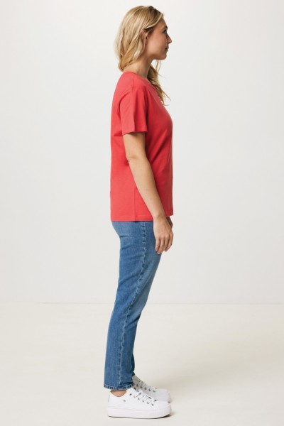 IQONIQ Yala Damen T-Shirt aus recycelter Baumwolle, luscious red M