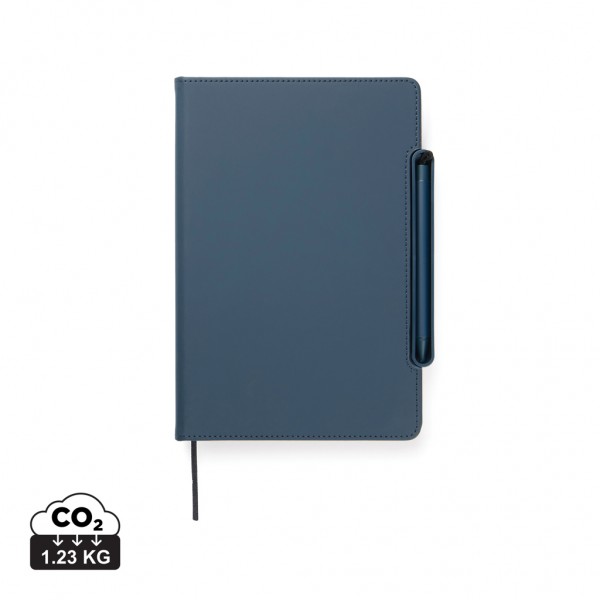 VINGA Baltimore RCS 4-in-1 nachfüllbares Notizbuch, navy blau