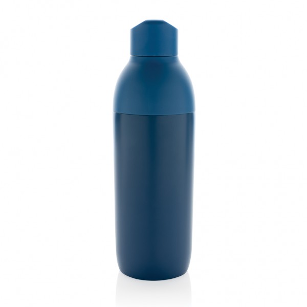 Flow Vakuumflasche aus RCS recyceltem Stainless-Steel, blau