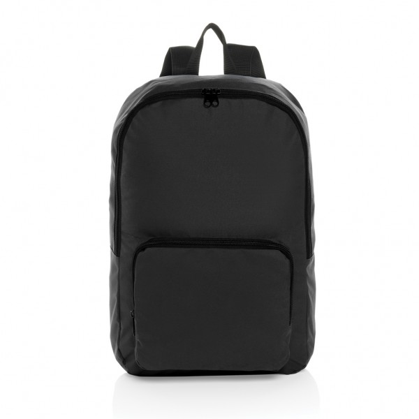 Dillon AWARE™ RPET faltbarer klassischer Rucksack, schwarz