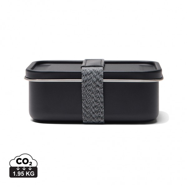 VINGA Parks Lunch-Box aus RCS Stainless-Steel, schwarz