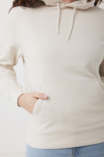 IQONIQ Rila Lightweight Hoodie aus recycelter Baumwolle, ivory white XL