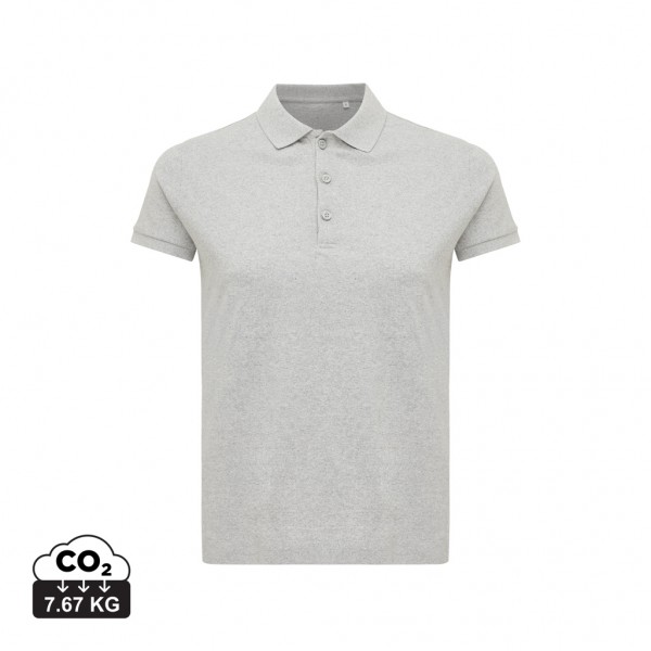 IQONIQ Yosemite Damen Piqué-Poloshirt aus rec. Baumwolle, heather grey XXS