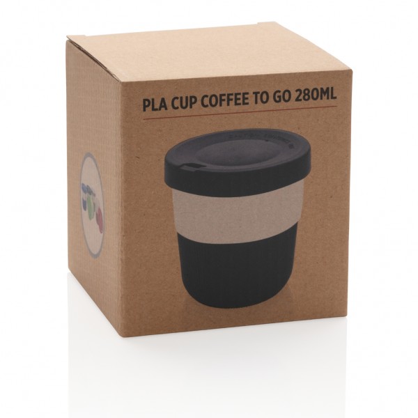 PLA Cup Coffee-To-Go 280ml, schwarz