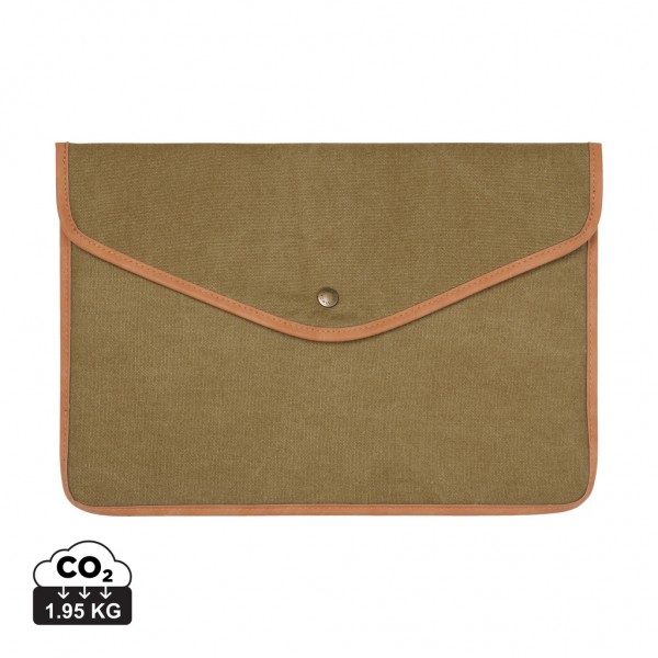 VINGA Bosler 16` Laptop-Tasche aus GRS recyceltem Canvas, grün