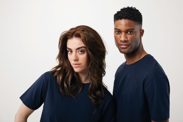 IQONIQ Teide T-Shirt aus recycelter Baumwolle, navy blau XS