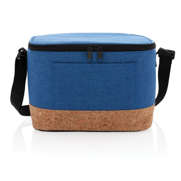Two-Tone Kühltasche mit Korkdetails, blau