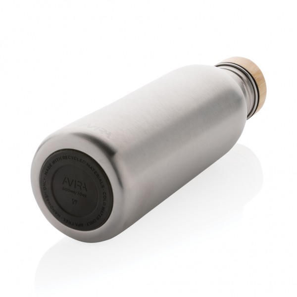 Avira Alcor 600ml Wasserflasche aus RCS rec. Stainless-Steel, silber