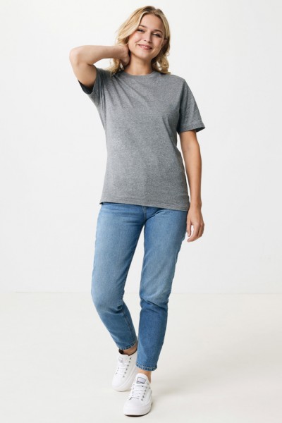 IQONIQ Sierra Lightweight T-Shirt aus recycelter Baumwolle, light heather anthracite XXS