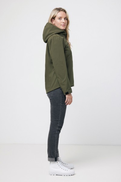 IQONIQ Makalu Damen Softshelljacke aus recyceltem Polyester, khaki L