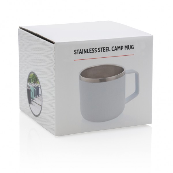 Stainless-Steel Camping-Tasse, weiß