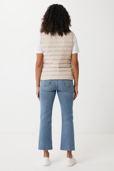 IQONIQ Meru Damen Bodywarmer aus recyceltem Polyester, beige XXS
