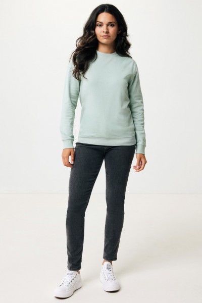 IQONIQ Zion Rundhals-Sweater aus recycelter Baumwolle, Iceberg green L