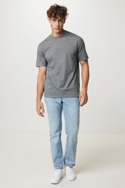IQONIQ Sierra Lightweight T-Shirt aus recycelter Baumwolle, light heather anthracite L