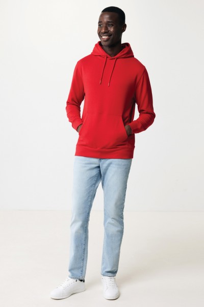 IQONIQ Rila Lightweight Hoodie aus recycelter Baumwolle, rot XXL
