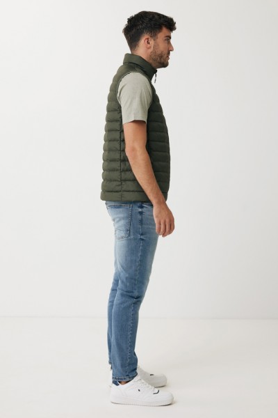 IQONIQ Meru Herren Bodywarmer aus recyceltem Polyester, khaki XXL