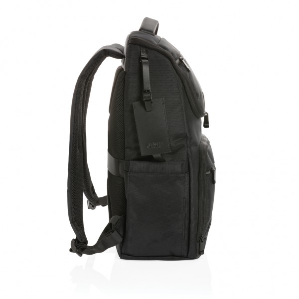 Swiss Peak AWARE™ RPET Voyager 15.6` Laptop Rucksack, schwarz