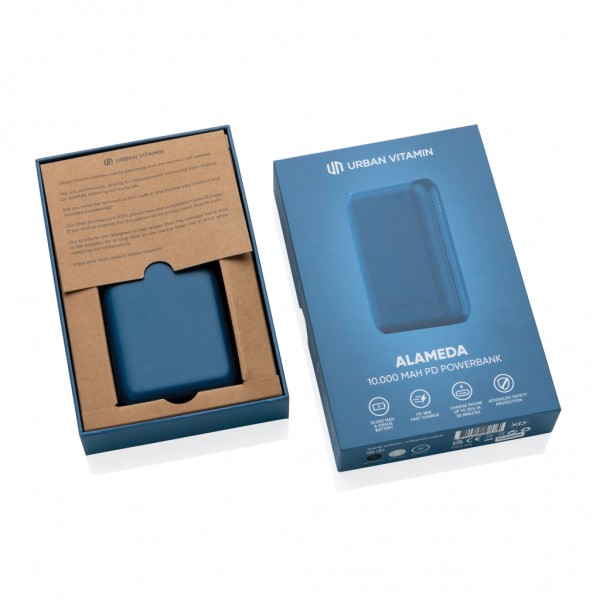Urban Vitamin Alameda 10.000mAh 18W PD Powerbank, blau