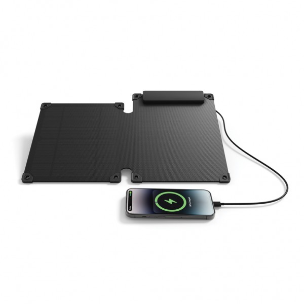 Solarpulse 10W tragbares Solarmodul aus RCS rPlastik, schwarz