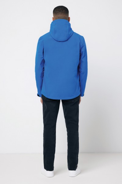 IQONIQ Makalu Herren Softshelljacke aus recyceltem Polyester, Königsblau S