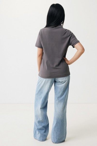 IQONIQ Yosemite Piqué-Poloshirt aus recycelter Baumwolle, anthrazit L