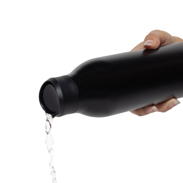 Avira Alok 360 Klick-Wasserflasche aus RCS rec. Stahl, 600ml, schwarz