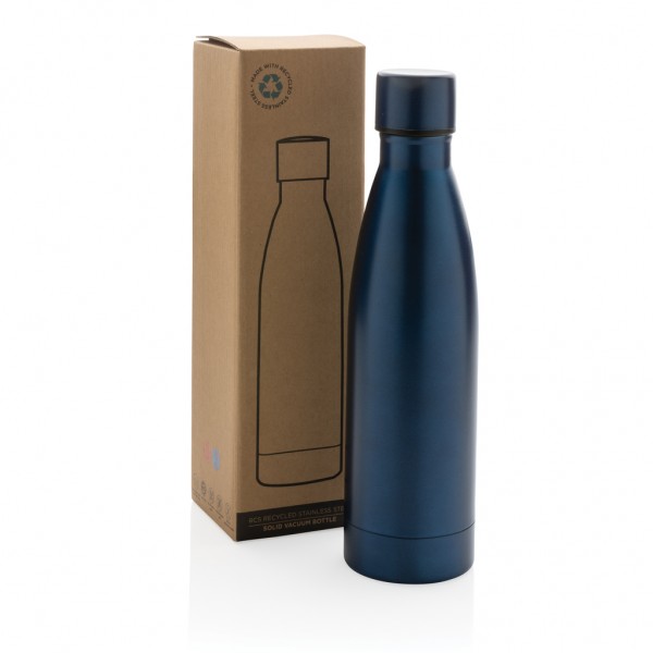 RCS recycelte Stainless Steel Solid Vakuum-Flasche, navy blau