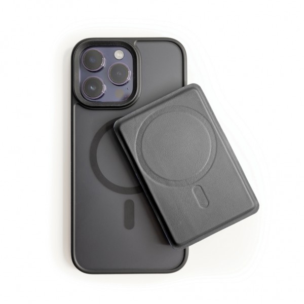 C-Secure MagSafe Phone-Wallet, schwarz