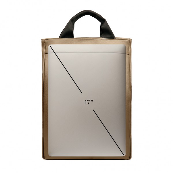 VINGA Bermond Rucksack aus RCS recyceltem PU, braun