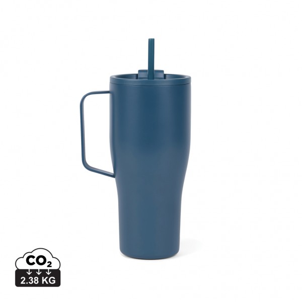 VINGA Eos Voyager 800ml Flasche aus RCS rec. Stainless-Steel, navy blau