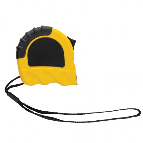 3m/16mm Maßband aus RCS recyceltem Kunststoff, gelb