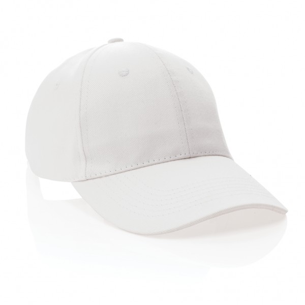 Impact 6 Panel Kappe aus 280gr rCotton mit AWARE™ Tracer, weiß