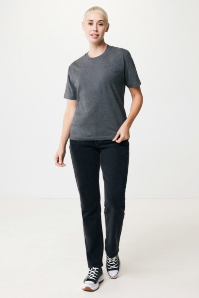 IQONIQ Teide T-Shirt aus recycelter Baumwolle, heather anthracite L
