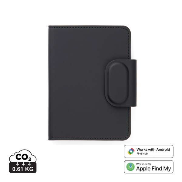 VINGA Baltimore RCS Passport Cover mit Dual-Finder, schwarz