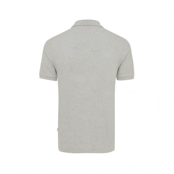 IQONIQ Yosemite Piqué-Poloshirt aus recycelter Baumwolle, heather grey 4XL