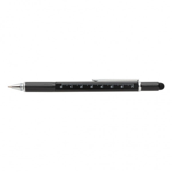 5-in-1 Aluminium Tool-Stift, schwarz
