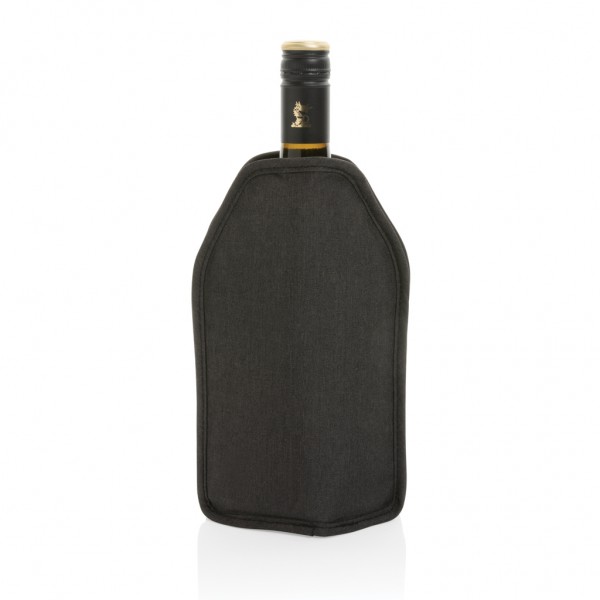 Vino AWARE™ rPET Weinkühler-Sleeve, schwarz