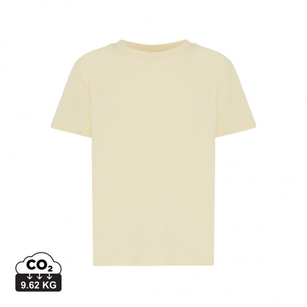 IQONIQ Koli Kids T-Shirt aus recycelter Baumwolle, cream yellow 1314