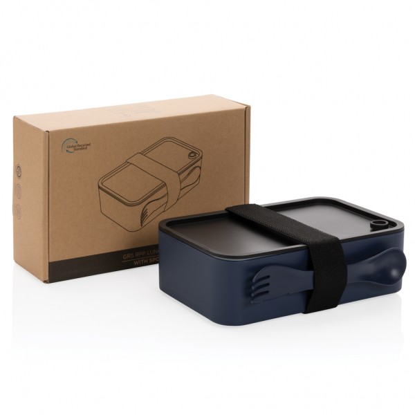 GRS RPP Lunchbox mit Göffel, navy blau