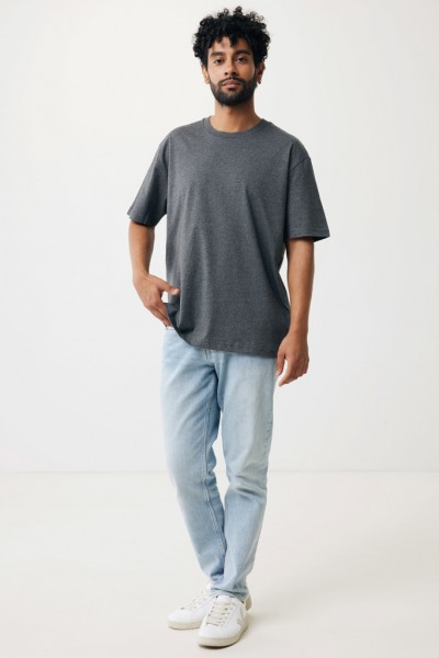 IQONIQ Teide T-Shirt aus recycelter Baumwolle, heather anthracite 4XL