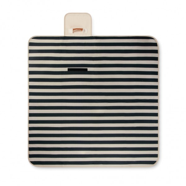 VINGA Alba GRS rPET kleine Picknickdecke, schwarz