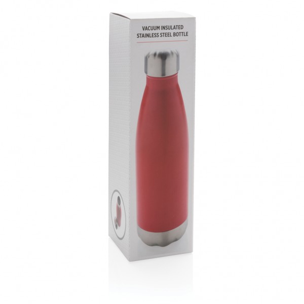 Vakuumisolierte Stainless Steel Flasche, rot