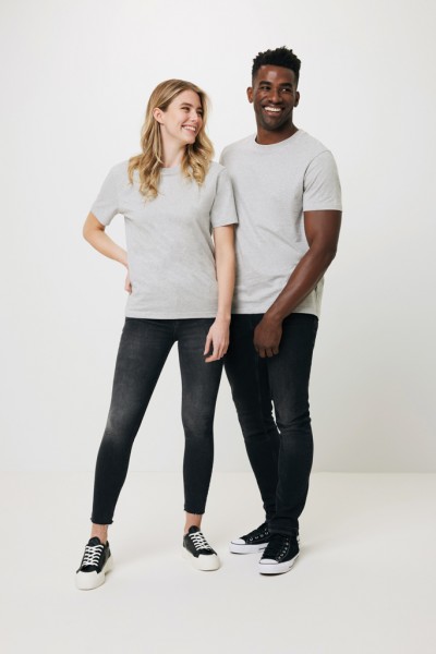 IQONIQ Manuel ungefärbtes T-Shirt aus recycelter Baumwolle, heather grey S