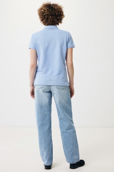 IQONIQ Yosemite Damen Piqué-Poloshirt aus rec. Baumwolle, sky blue M